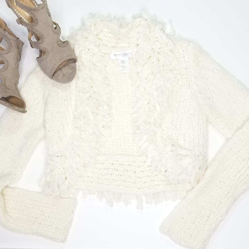 WHBM chunky cropped sweater l